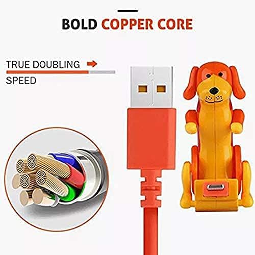 TSWDDDLA Funny Humping Dog Fast Charger Cable, Cabo de carregamento portátil de carregamento de cachorro, smartphone
