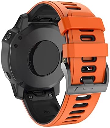 Kappde 22 26mm de faixa de relógio de ajuste rápido para Garmin Fenix ​​6x Pro Watch Silicone EasyFit Wrist