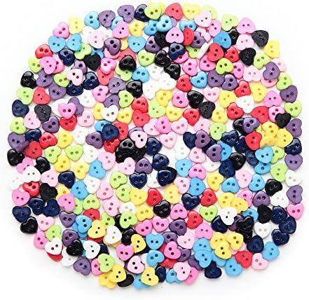 Resina botões pequenos em forma de flor multicolor 6mm