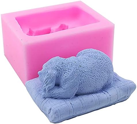 MONQUI DOG Puppy Silicone Soop Molds Candle Molds Art Craft Moldes de resina Moldes