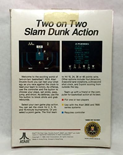 Atari 2600: Double Dunk--2-on-2 Basketball