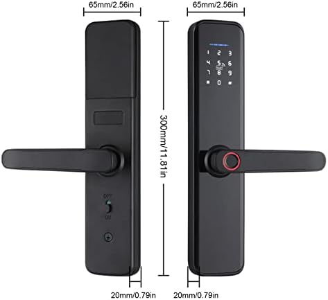 Lock de porta inteligente vários métodos de desbloqueio Aplicativo Cartão -chave Peda eletrônica