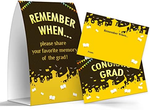 Graduação Compartilhe um cartões de memória 2023 - pacote de 1 sinal e 50 cartões de memória, abastecimento