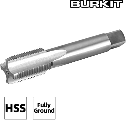Burkit 7/8 -9 Unc Thread Tap Hand, HSS 7/8 x 9 UNC Máquina de moto reta