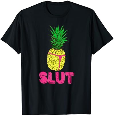 T-shirt de tanga de abacaxi vagabunda | Camiseta gráfica tropical