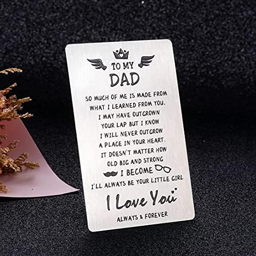 Papai Carteira Inserir Cartão para Daddy Passo Pai Presentes do Dia do Pai De filha filho filho, filho para