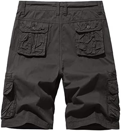 Masculino shorts, shorts de carga masculina casual 5 polegadas Capri Shorts Ajuste relaxado com bolsos