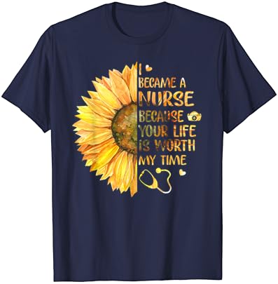 Eu me tornei uma enfermeira porque sua vida vale minha camiseta de tempo