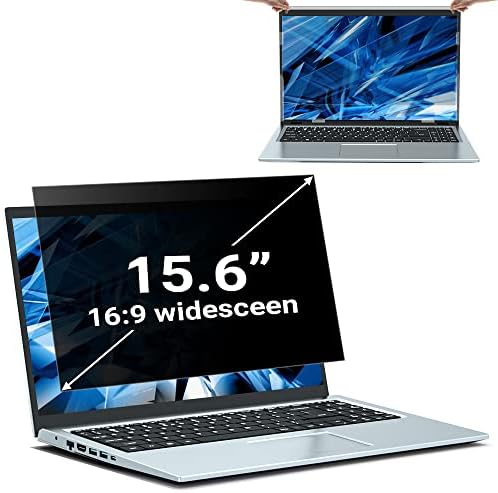 FilmExt de 15,6 polegadas Laptop Filtro de tela de privacidade Anti-azul Protetor de tela leve, filtro
