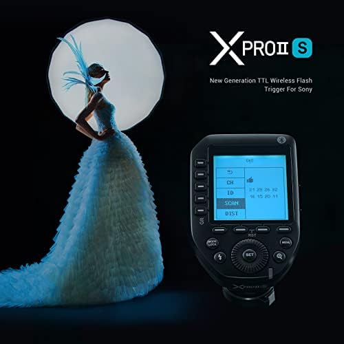 GODOX XPROII-S TTL Flash sem fio Trigger Compatível para câmeras Sony, transmissor flash sem fio