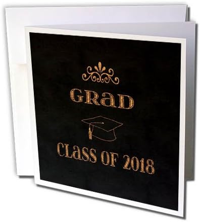 3drose Beverly Turner Graduation Design - Design de estilo Caulk -Broad, classe de 2018, tampa de graduação,