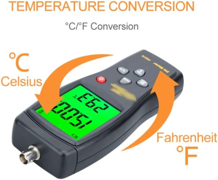 FSYSM Digital PH medidor de pH Medidor de pH Testador de pH Smart Sensor 0,00 ~ 14,00PH Medir o medidor de acidez