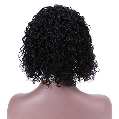Ailimei curta parte de renda lateral curta perucas curtas para mulheres negras perucas de cabelo humano