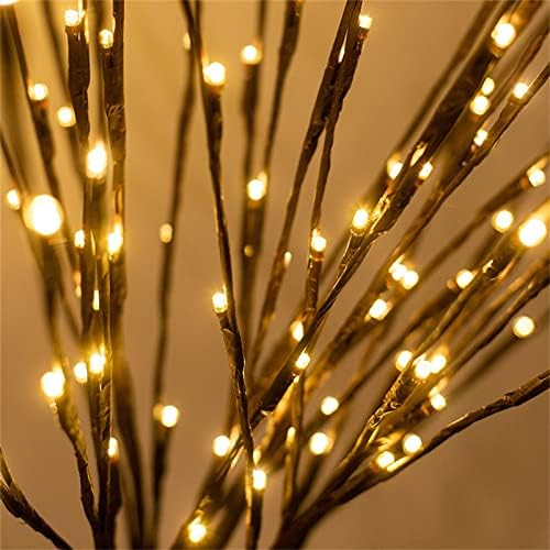 Wenini LED -Willow Branch Lâmpada Luzes florais quentes 20 lâmpadas 27 polegadas em casa A decoração de jardim