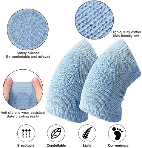 Sohour em casa bebê rastejando anti-deslizamento e meias anti-deslizamentos joelheiras bebês unissex rastreamento