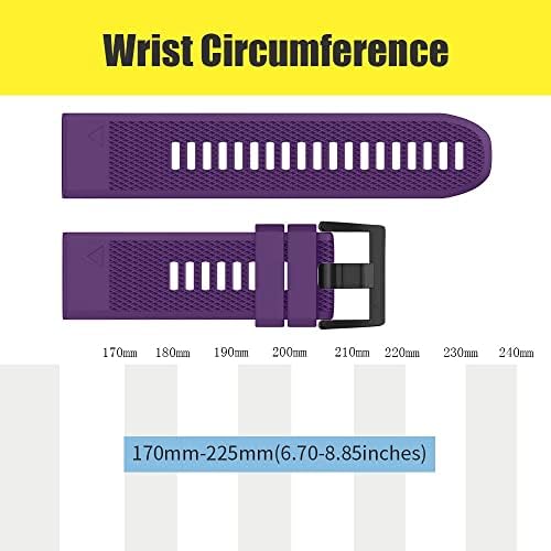 Modband Redunda rápida Easy Fit Silicone Watch Band 26 22 Strap 20mm para Garmin Fenix ​​7x, Fenix