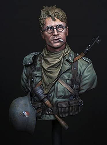 Goodmoel 1/10 WWII Wehrmacht Soldier Resin Figura Bust Modelo / Soldado Desmonte e Soldado Die Kit Cast / LS-5073