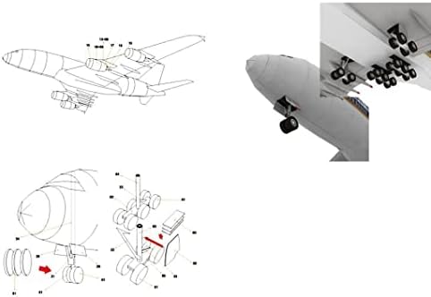 Csyanxing 1/300 Simulação de papel em escala A380 Modelo de aeronave da aeronave Qantas Airway
