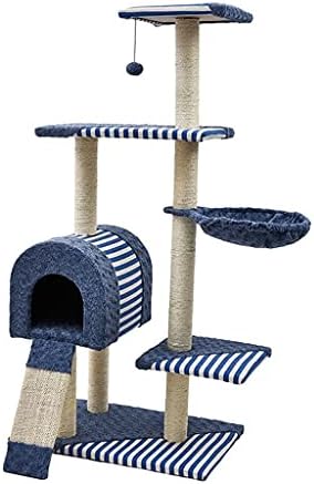 Torre da árvore de gato penduramento de brinquedos de gato gato de gato árvore post post sisal gato