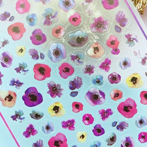Estilo japonês nova tecnologia textura transparente adesivos de unhas lison pintadas decalques