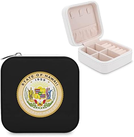 Bandeira do Estado do Havaí Salinha de jóias pequenas caixas de viagem Organizador de pulseira portátil Caixas de