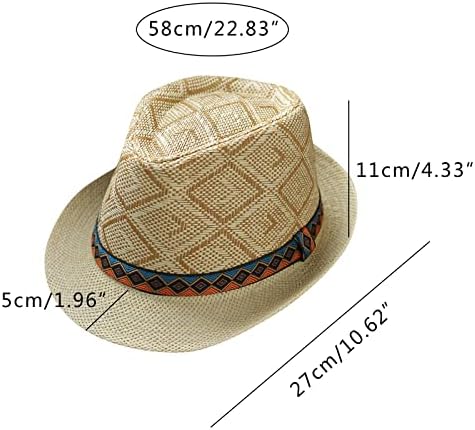 Homens e mulheres retro jazz chapéu de palha laminada bordas geométricas estampas geométricas British