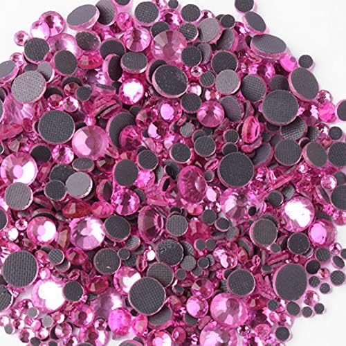 1200pcs/lote SS6-SS30 Shinny Color Cobalt Hotfix Rhinestone Mix Tamanho Crystal Flatback Stones