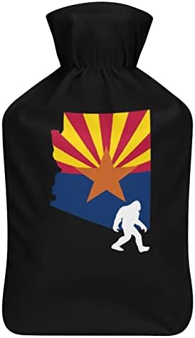 Mapa da bandeira do estado do Arizona Bigfoot Garrafa de água quente Borracha Borracha Saco de
