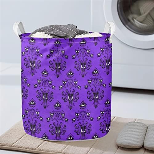 Frestree Purple Haunted Mansion Laundry Basket Basce