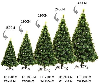 Árvore de Natal Artificial Litada de 6 pés, Eco-Acepto PVC Premium Spruce articulado com 300 luzes LED