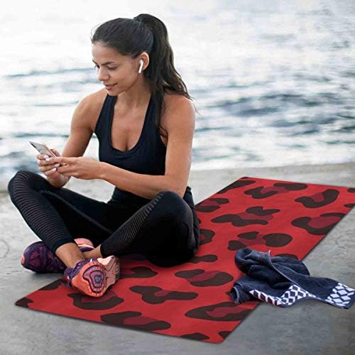 Alaza Snake Skin Grunge Yoga Mat Non Slip Fitness Exercition tapete, tapete de treino para ioga, pilates e exercícios