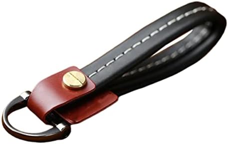 Solustre 2pcs Decor Chain Strap, teclado DSLR Chave de pulseira preta de pulseira, couro móvel Moda