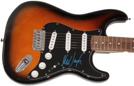 Mick Taylor assinou autógrafo em tamanho grande Stratocaster GUITAR Rock n roll, raro