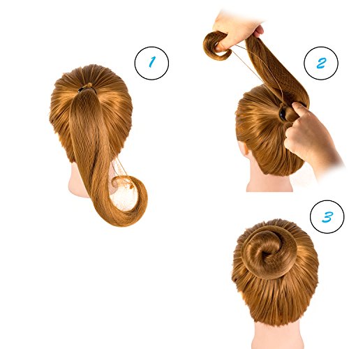 Deoot 10 PCs Invisible Hair Nets Mesh Elastic Edge para Women Bun, café leve