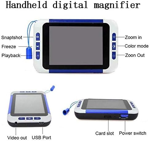 Fenging Portable portátil Montíbege digital, 32 polegadas de leitura eletrônica de 32x com vários