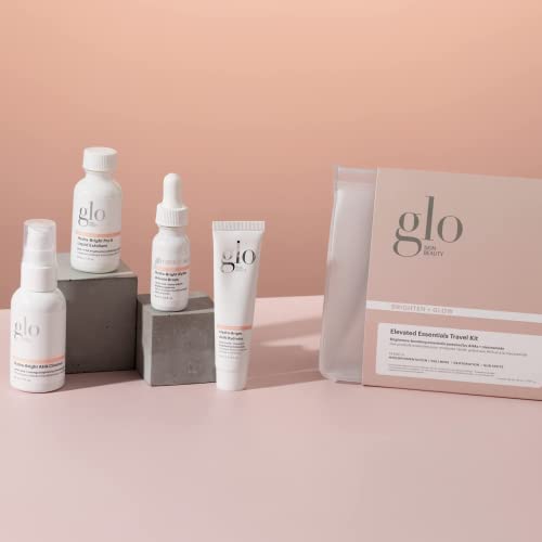 Glo Skin Beauty Blelen + Glow Travel Set | Mini Kit Profissional de Skincare | Coleção de regime de cuidados com