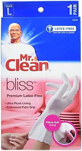 Sr. Luvas de Latex Premium de Bliss Clean, 1 PR grande