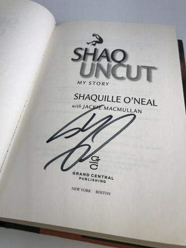 Shaquille O'Neal Livro assinado Shaq Uncut Auto W B & e Holograma - itens diversos autografados da NBA