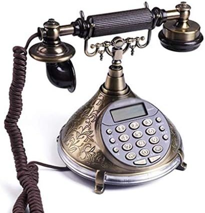 Geltdn Antique Telefone fixo de luxo de luxo de luxo Telefone fixo com fio para hotel em casa