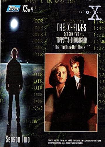 1996 Files X The Truth Is Out 3 de 4-3-D Cartão de negociação de colecionadores de holograma SM SM