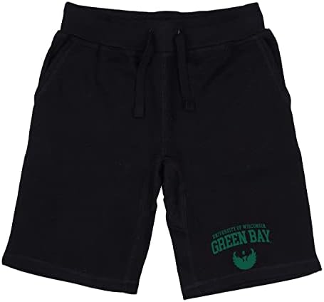 Universidade de Wisconsin-Green Bay Phoenix Seal College Fleece Shorts de cordão
