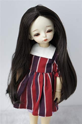 JD016 6-7 '' 16-18cm de comprimento Doll Straight Doll Wigs YOSD 1/6 Acessórios sintéticos de boneca mohair