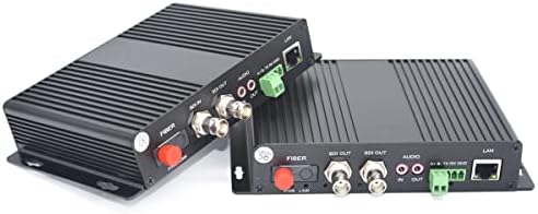 Wekuant 3G SDI sobre conversores de fibra óptica, HD Video Audio Ethernet RS485 Dados para fibra, transmissão