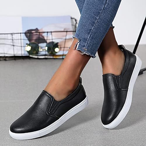 Flats elegantes para mulheres de lazer ao ar livre de cor para mulheres respiráveis ​​casuais sapatos de moda