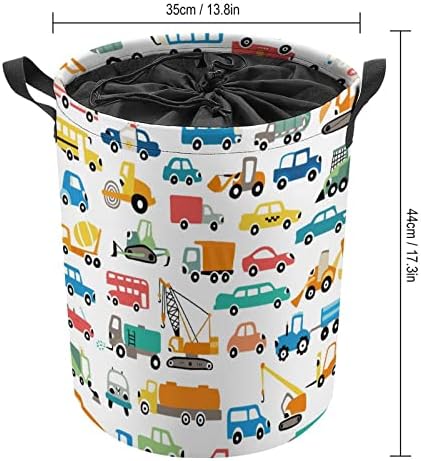 Coleção de carros de cartoon Coleta de lavanderia dobrável Cesta de lavanderia grande cesto de