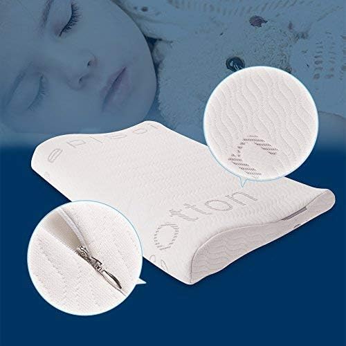 Ciência do sono Ergonomic Pillow Pillow F-Fom Contour Pillow para melhor suporte cervical com cobertura de