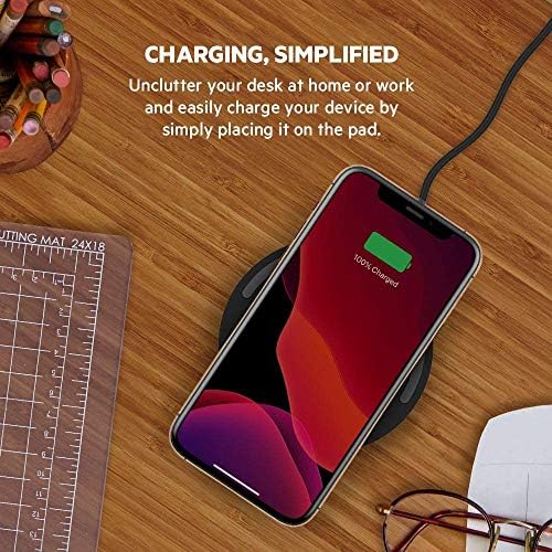 Belkin Quick Charge Wireless Charging Pad - Charger Charger de 15w Qi Pad para iPhone, Samsung