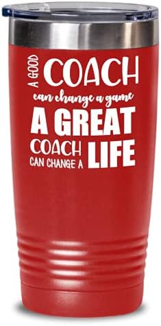 Coach Tumbler para homens ou mulheres Um bom treinador pode mudar um jogo Inspirational Inspirational 20 ou