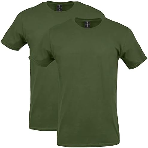 T-shirt de algodão soft-style adulto de Gildan, estilo G64000, multipack
