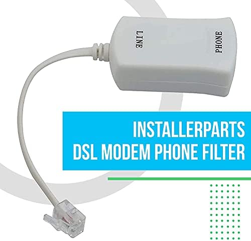Filtro de telefone do modem DSL do InstallerParts - para eliminação de interferência e bloqueador